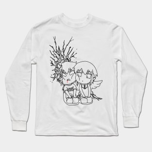 Ikaros and Tomoki Black Long Sleeve T-Shirt